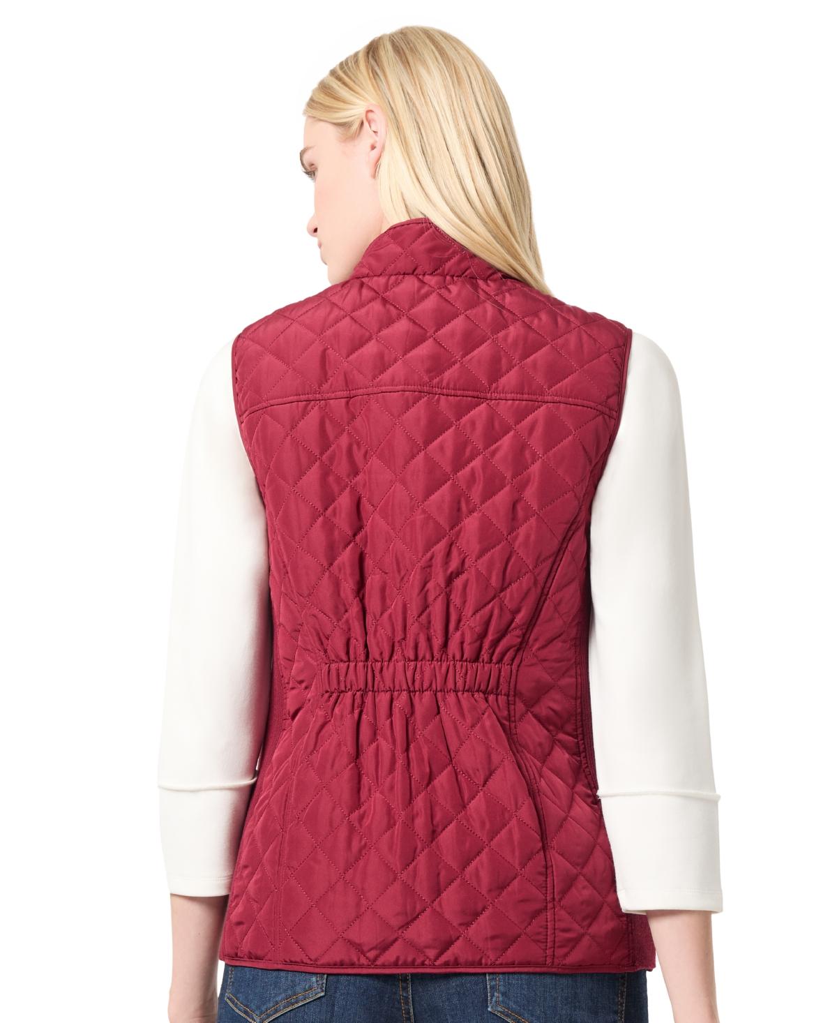 Petite Quilted Mock-Neck Puffer Vest