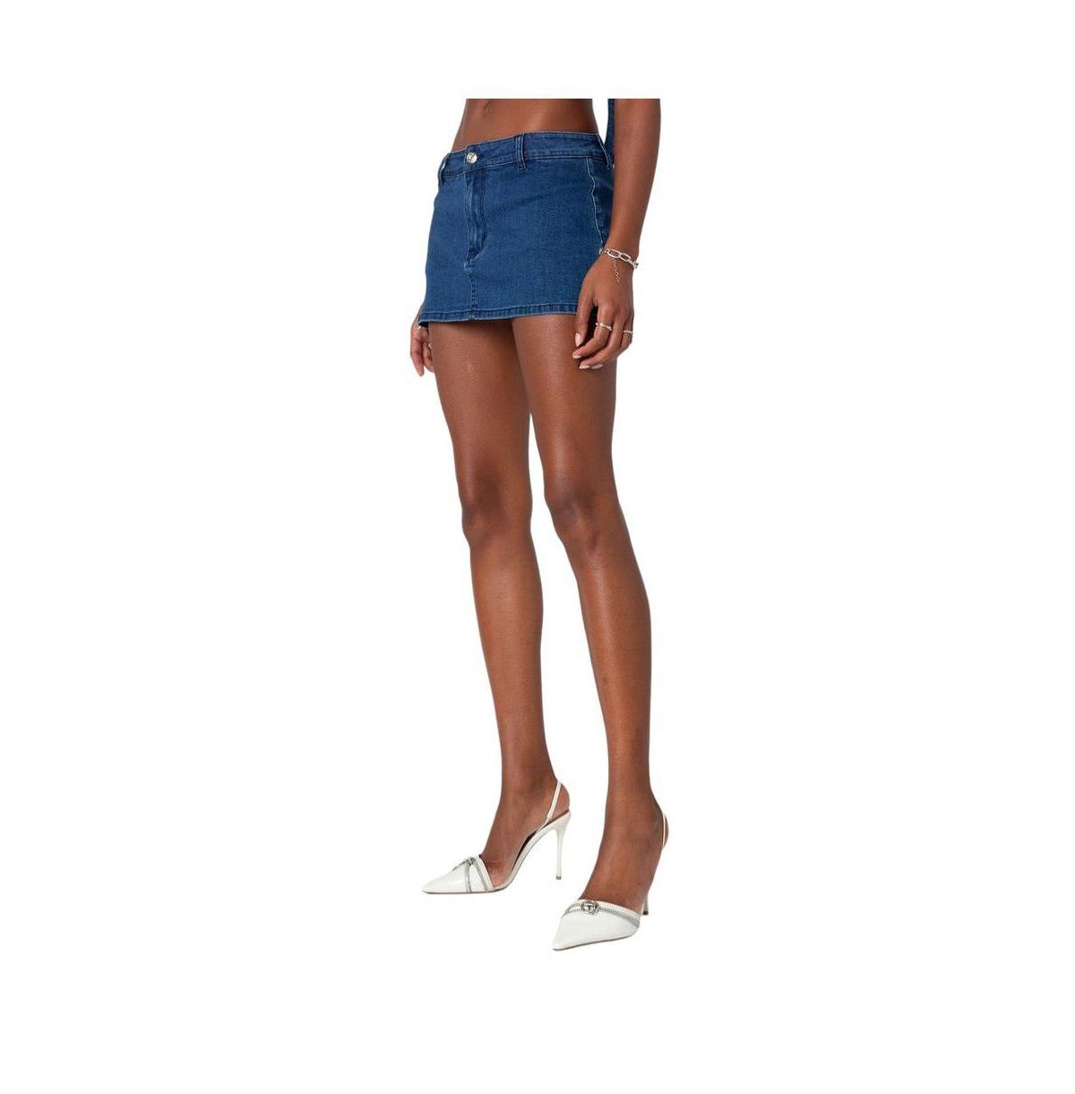 Women's Sydnie Denim Micro Skort