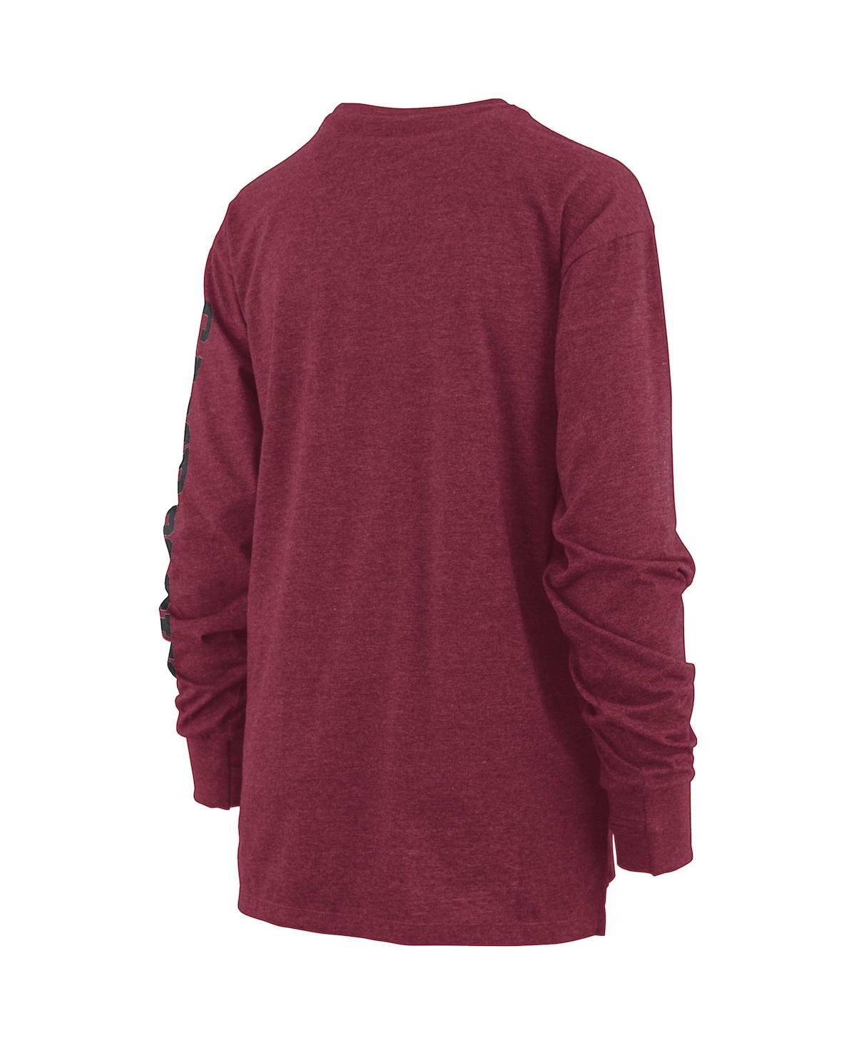 Women's Garnet South Carolina Gamecocks Two-Hit Canyon Long Sleeve T-shirt