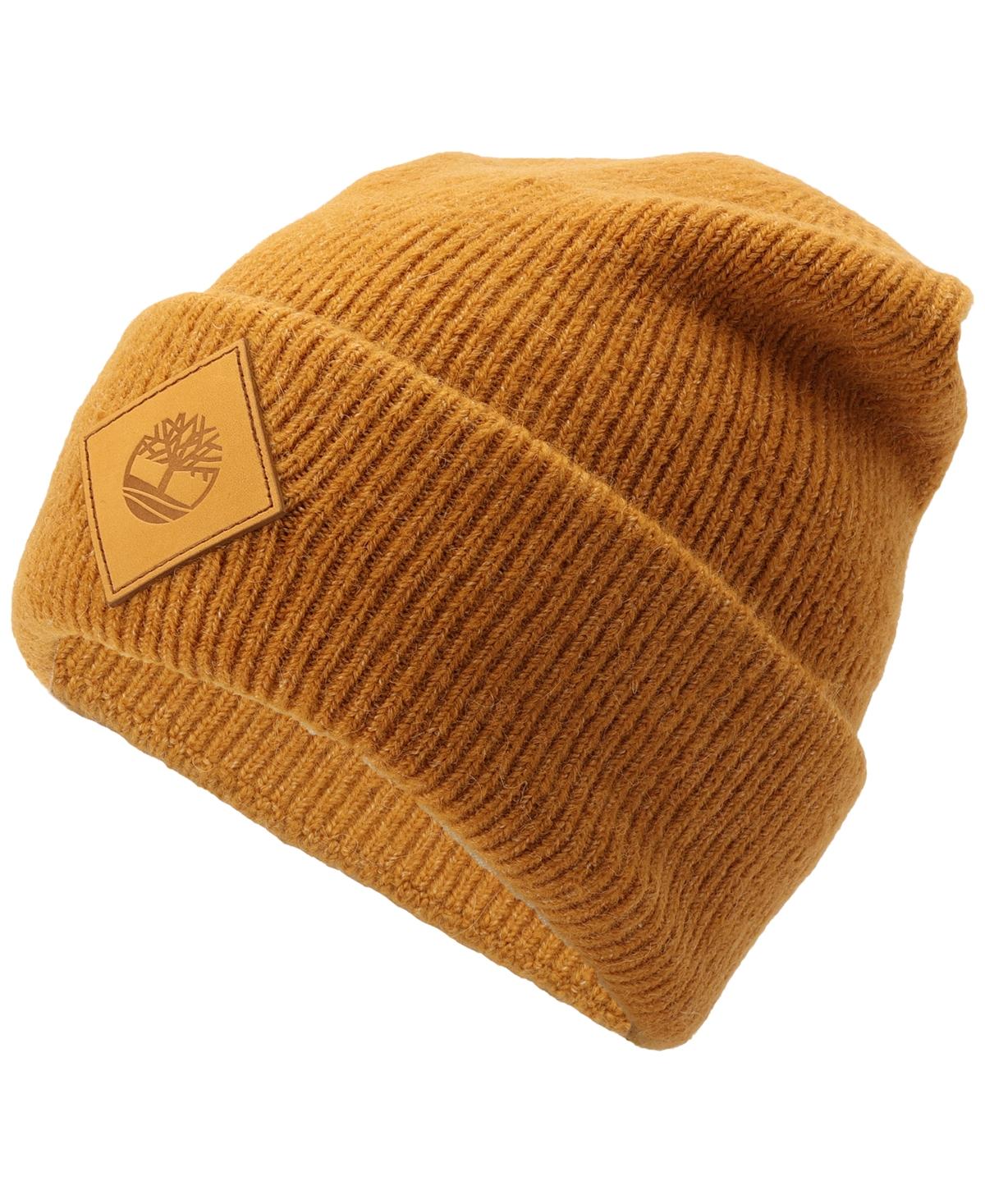 Men's Oversized Cuffed Logo Patch Beanie