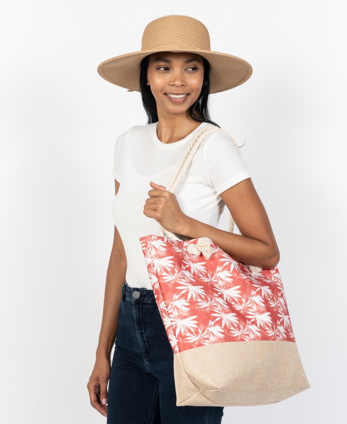 Printed Tote Bag and Floppy Hat Set