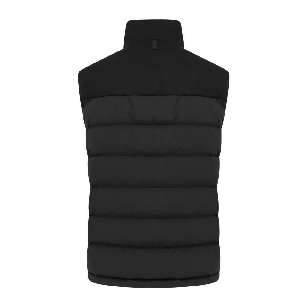 Quilted Black Sleeveless Nylon Jacket