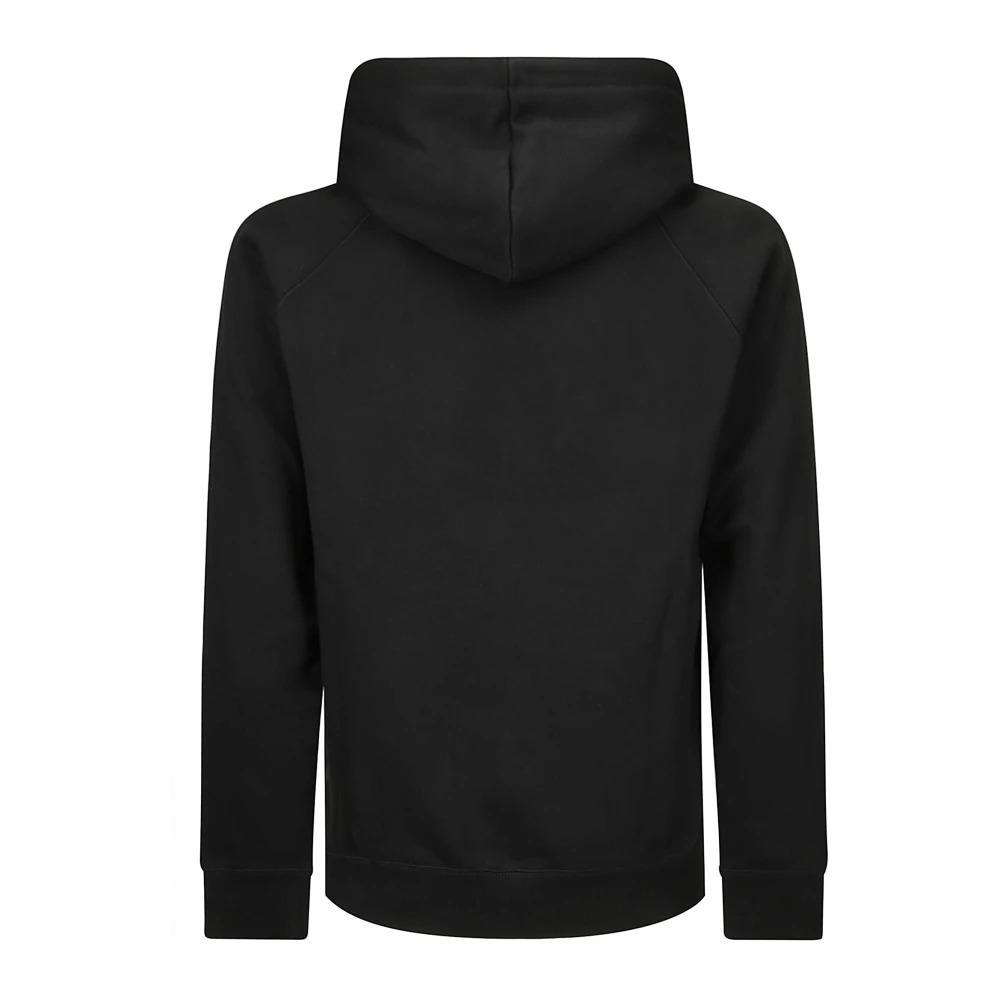 Hooded Zip Sweatshirt with Logo Detail