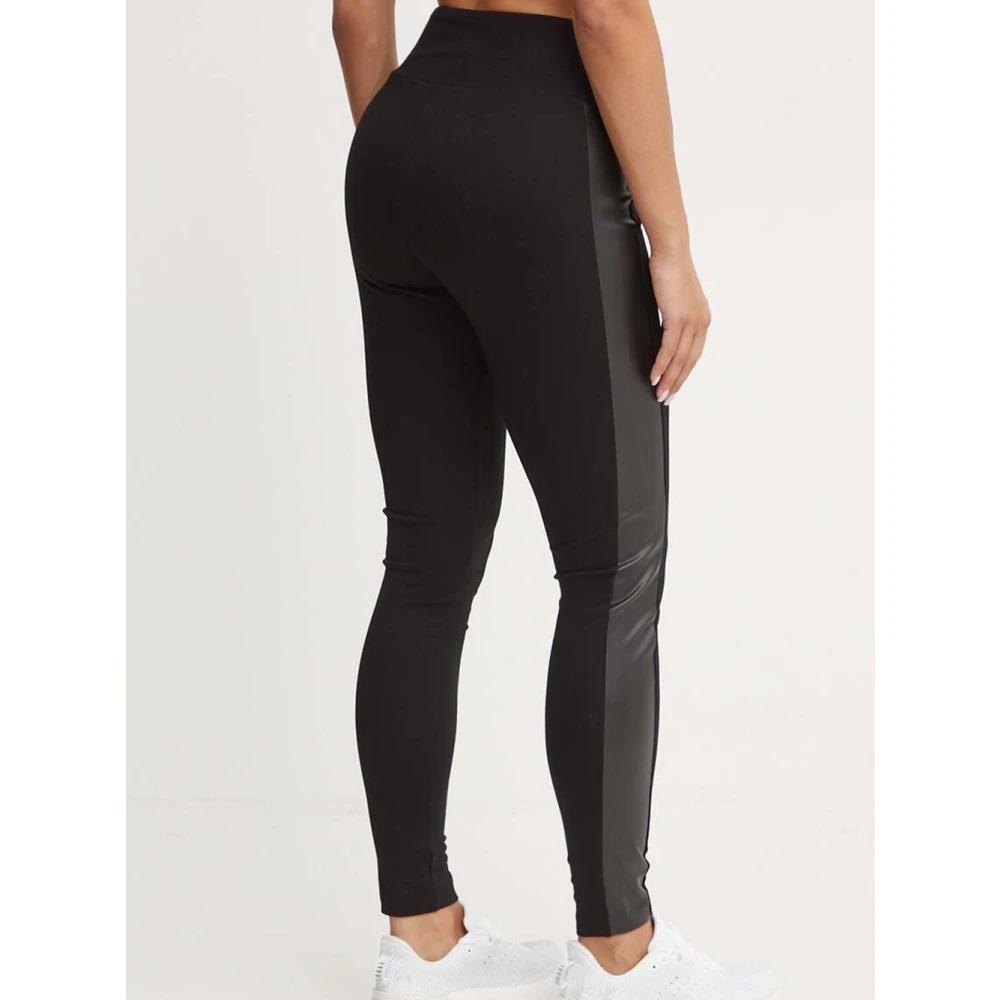 Black Leggings High Waist Elasticized Material