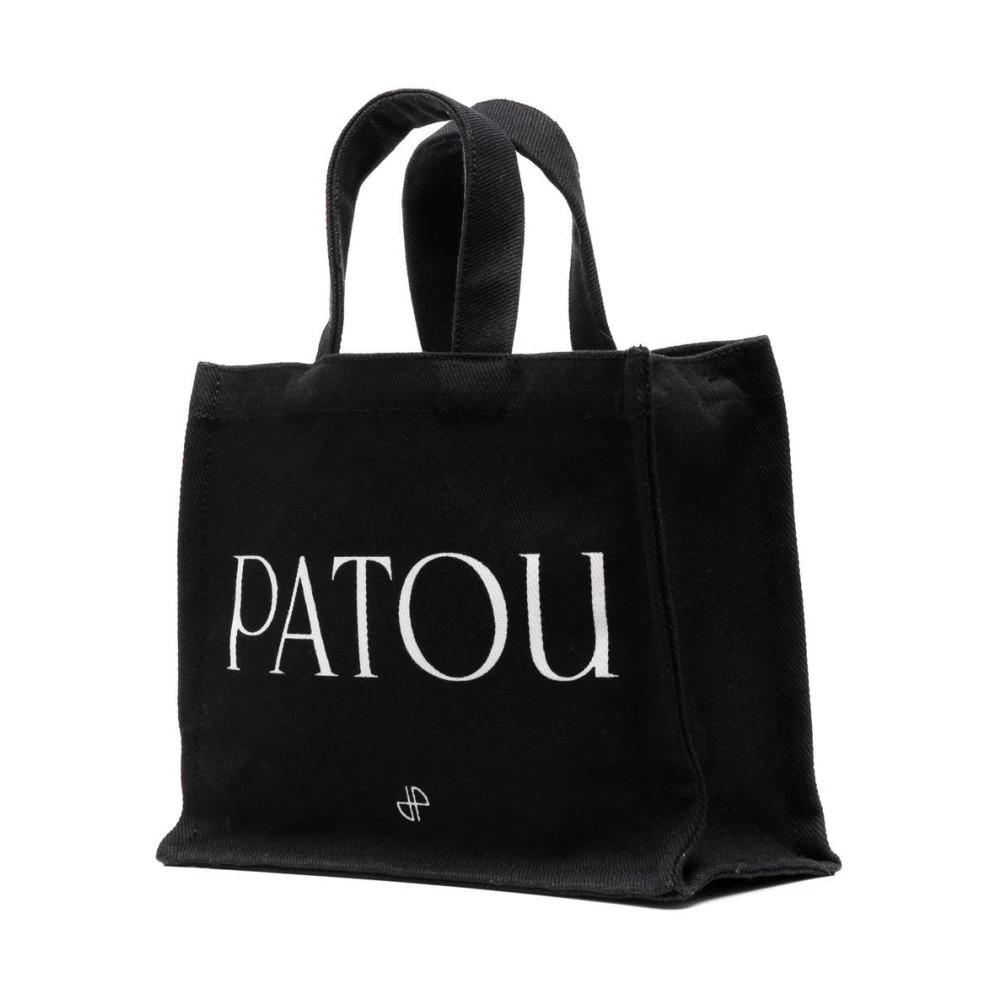 Logo-print Tote Bag in Black/White