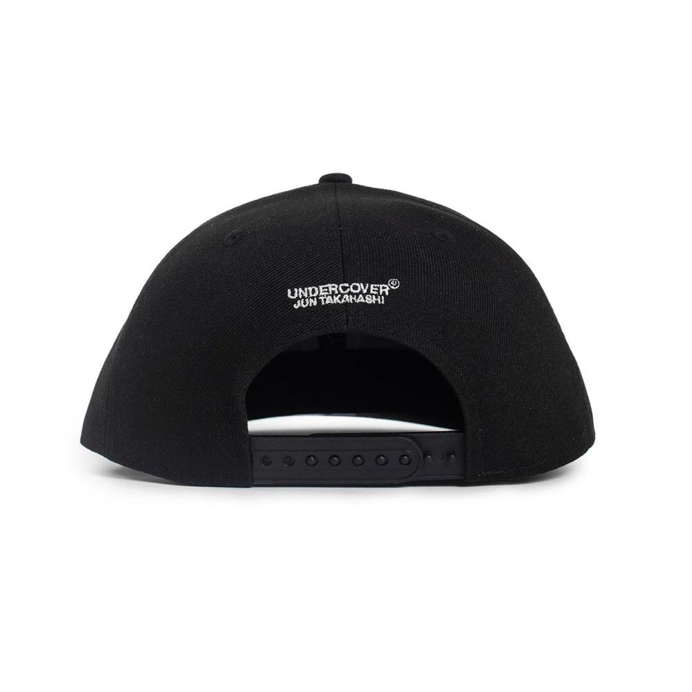 Black Snapback Cap with Signature Embroidery