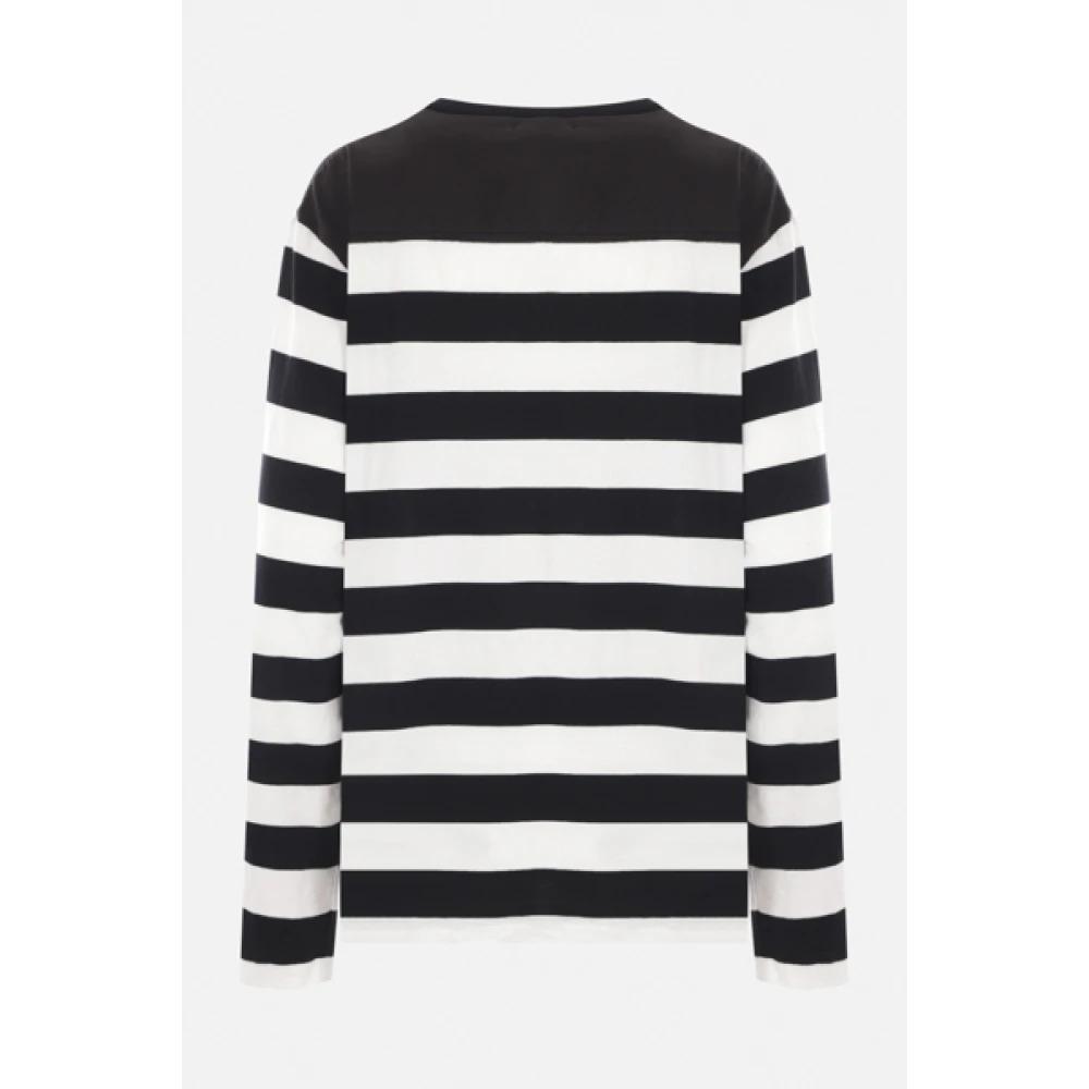 Striped Cotton T-shirt with Zip Pockets