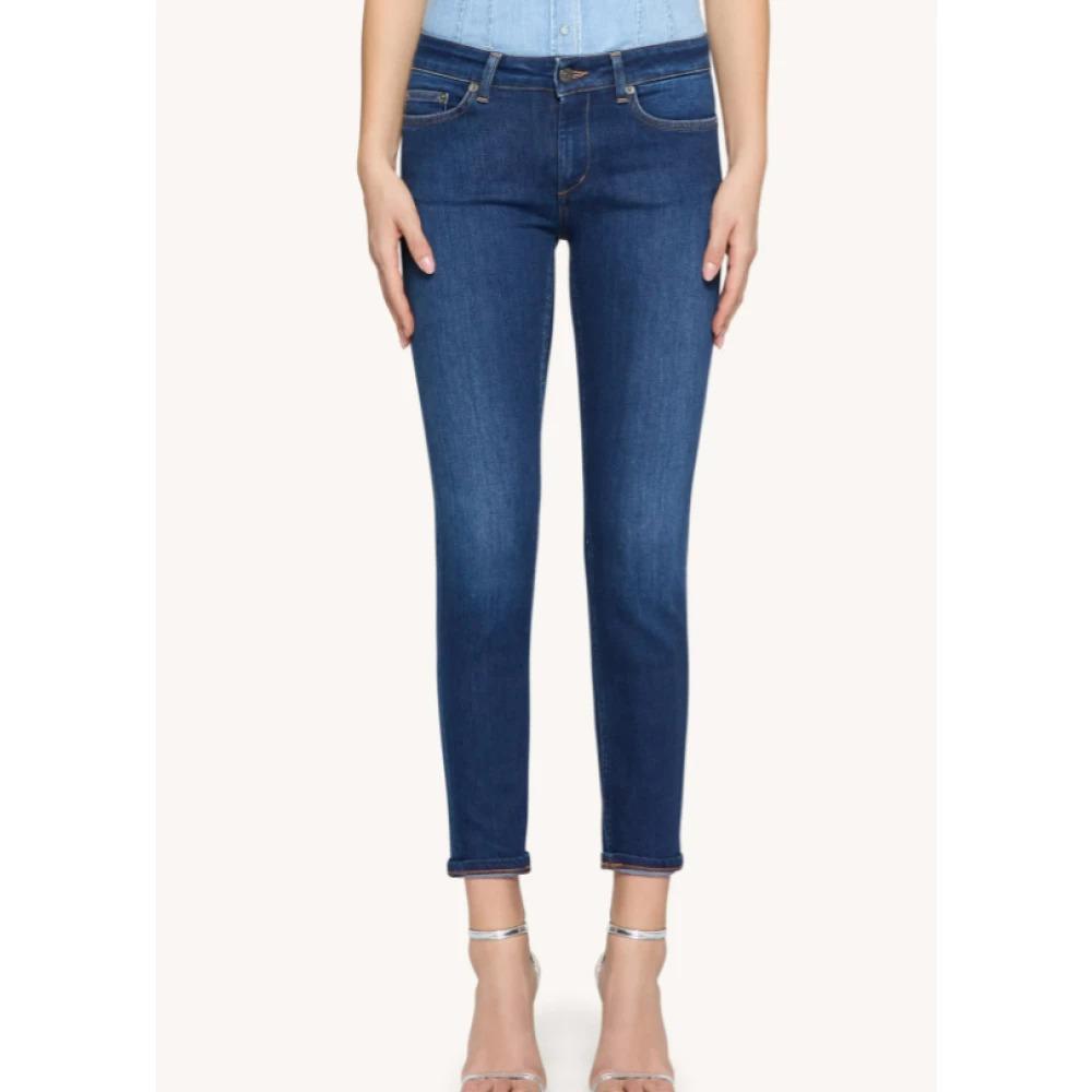 Blue Skinny Fit Ankle Length Jeans