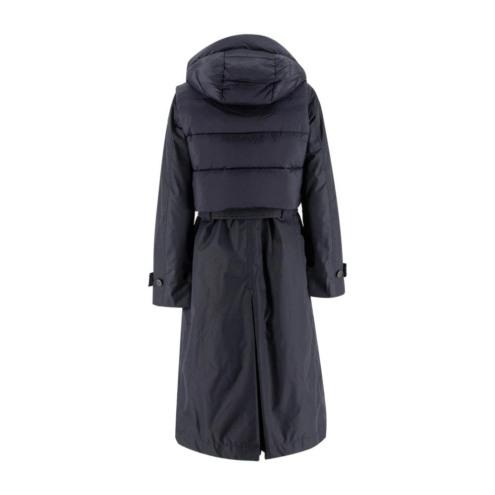 Detachable Double-Layer Coat with Wide Hood