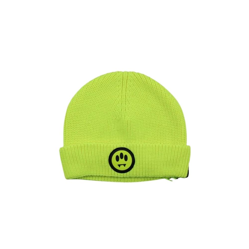 Fluorescent Yellow Knit Beanie