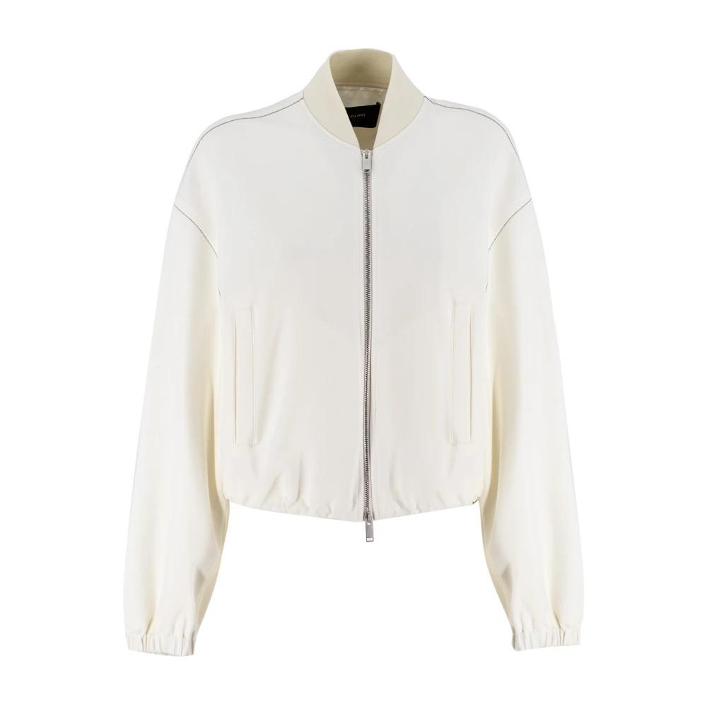 Cropped Milano Stitch Jacket with Jewelled Details