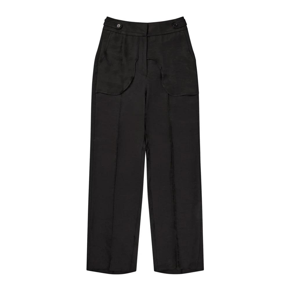 Elegant Loose-Fit Trousers with Side Pockets