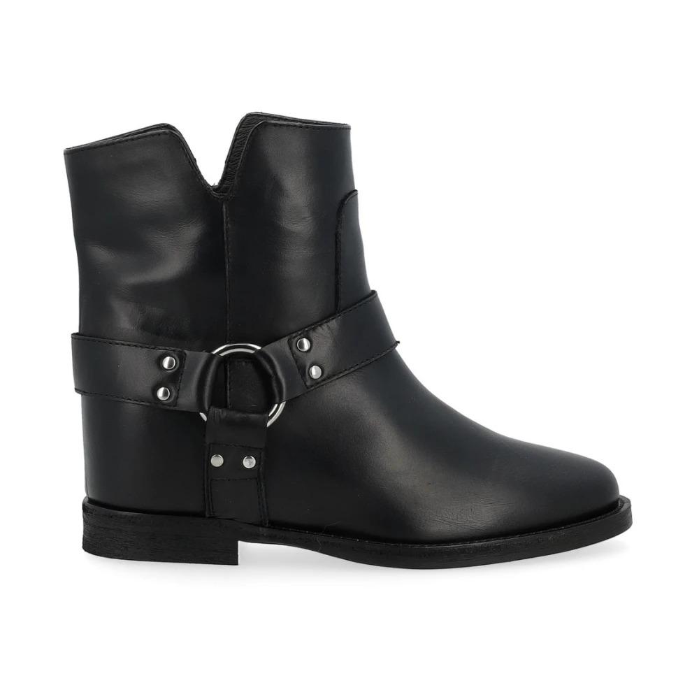 Split V Wedge Ankle Boot