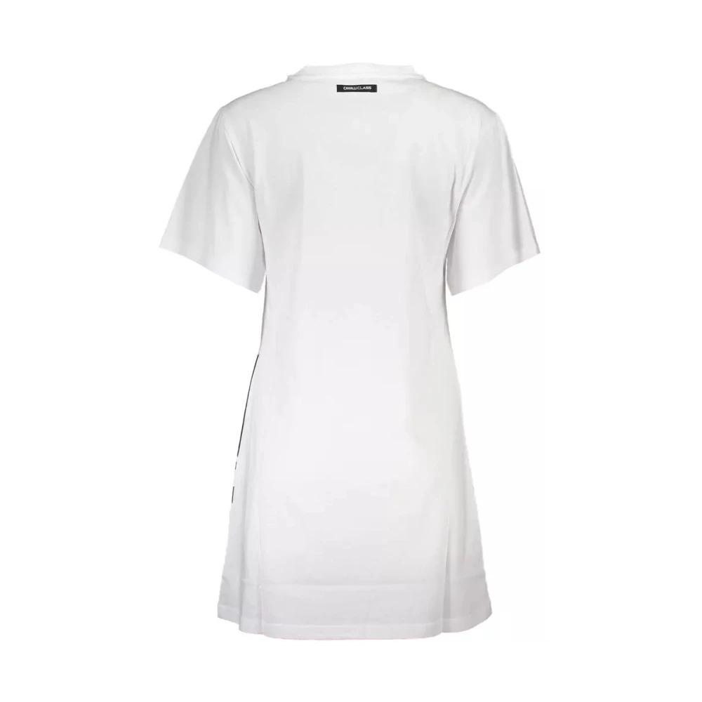 Short Sleeve White Cotton Dress