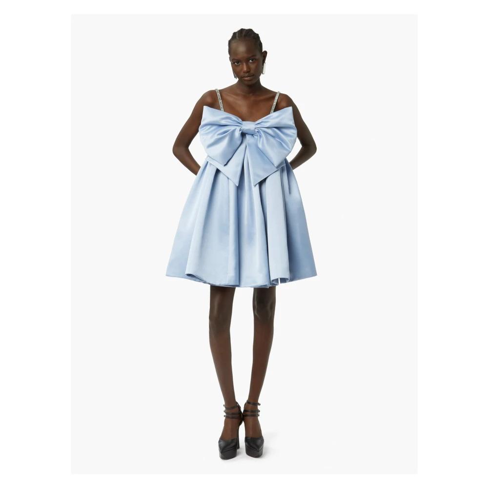 Flared Bow Front Dress in Bluette