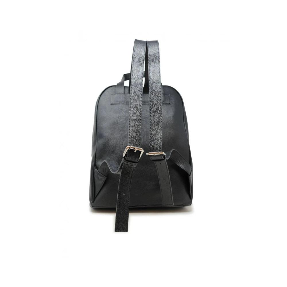 Black Leather Shoulder Bag FW24