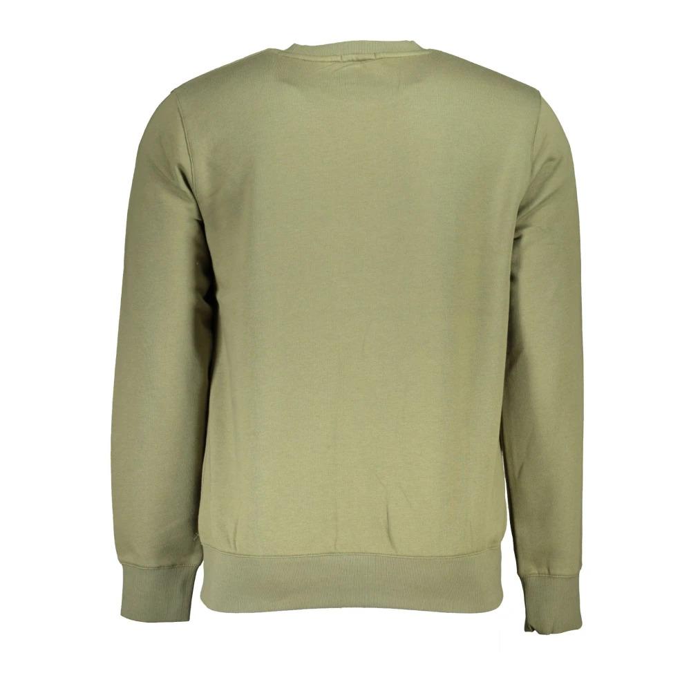 Green Long Sleeve Sweatshirt Embroidered Logo