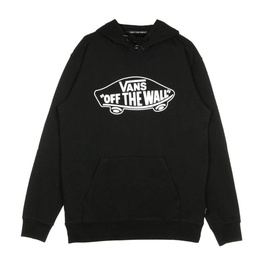 Black Hoodie with Drawstring and Logo