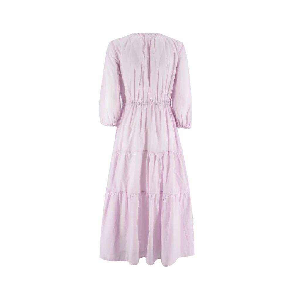 Cotton Voile Dress with Luminous Detail