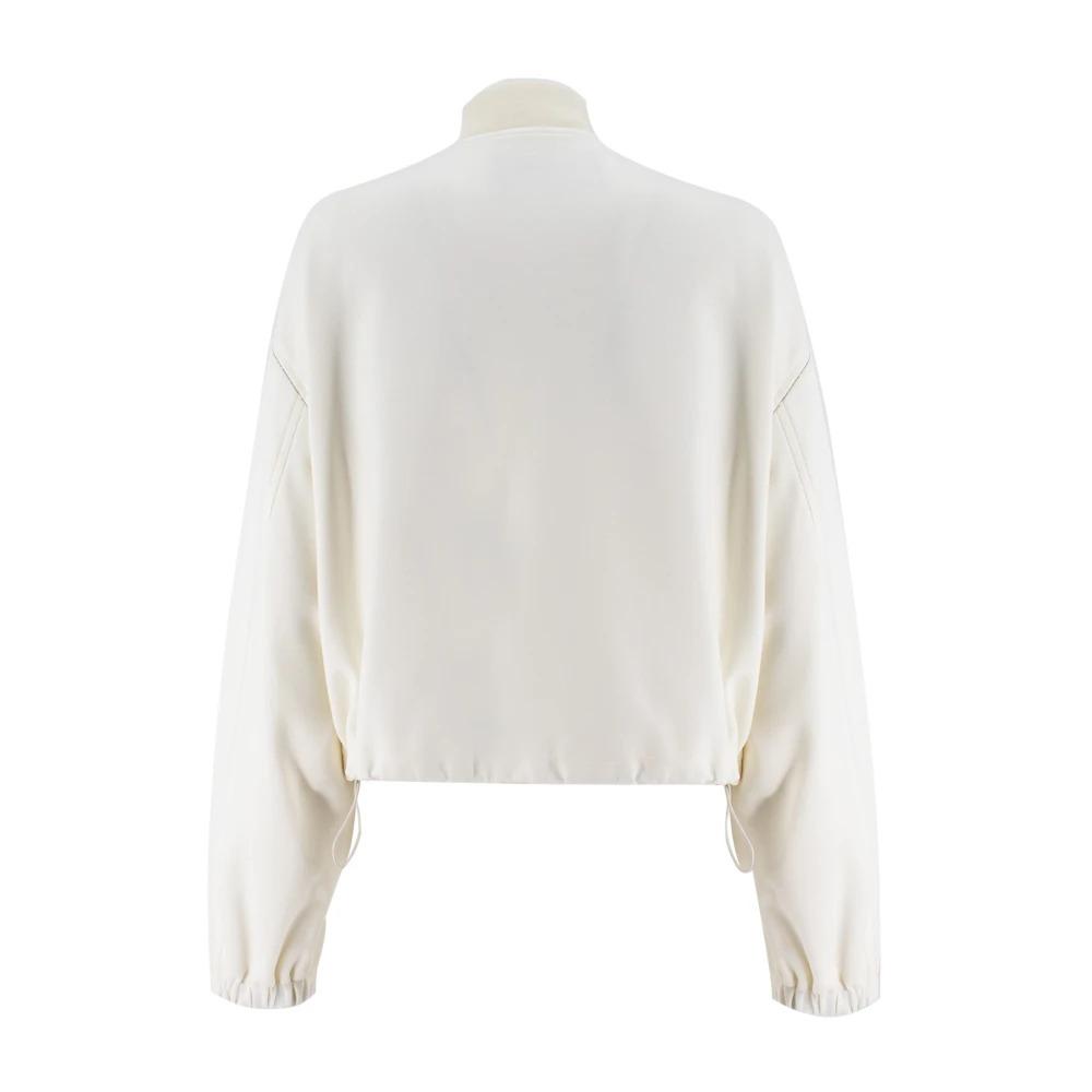 Cropped Milano Stitch Jacket with Jewelled Details