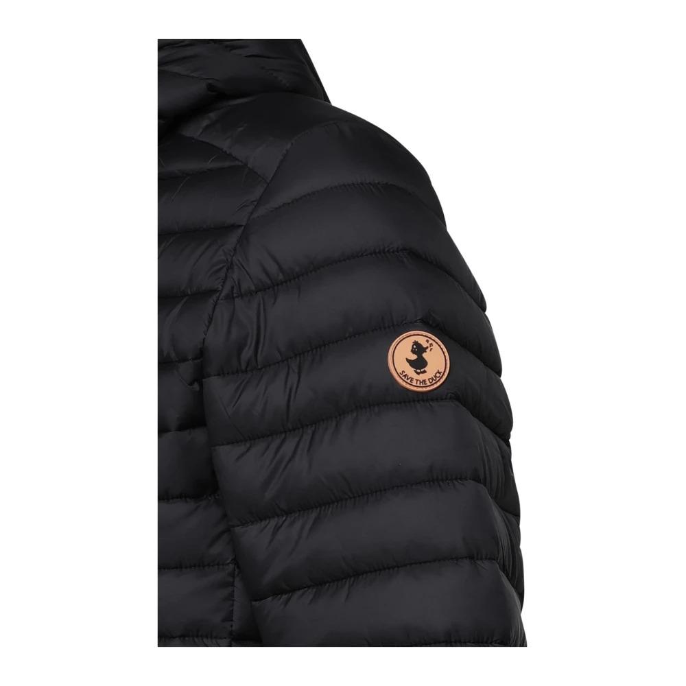 Black Quilted Hooded Donald Jacket