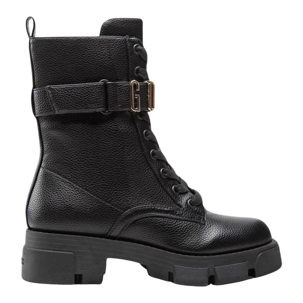 Womens Black Logo Boots