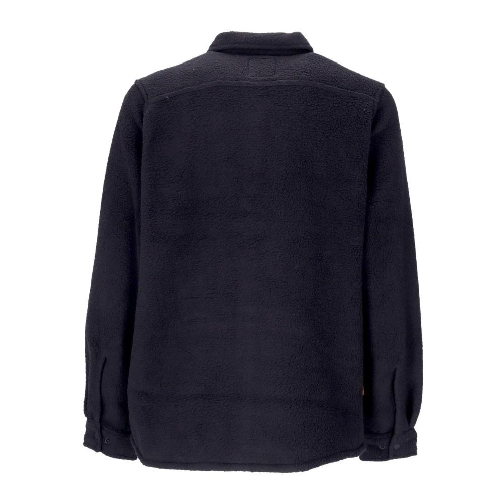 Black Fleece Overshirt Long Sleeve Shirt