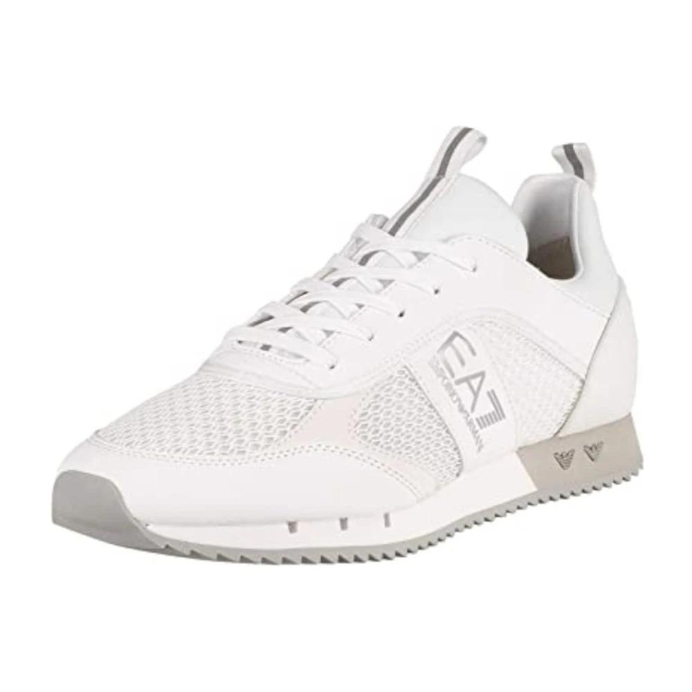 White Men Sneakers with Logo