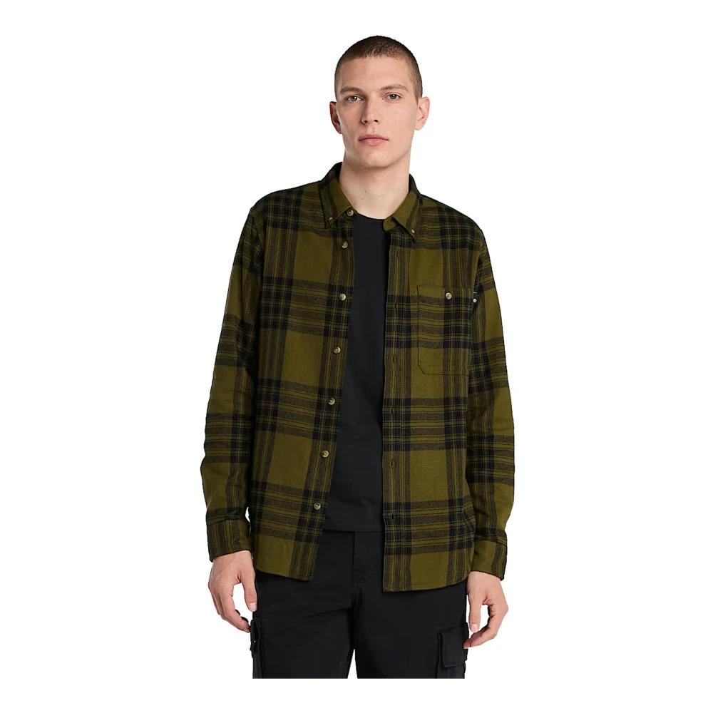 Green Check Flannel Shirt Stylish Men