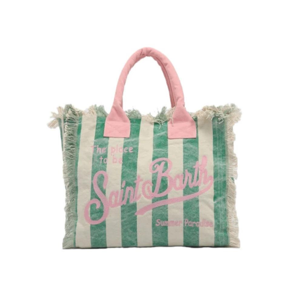 Fringed Cotton Tote Bag Vanity