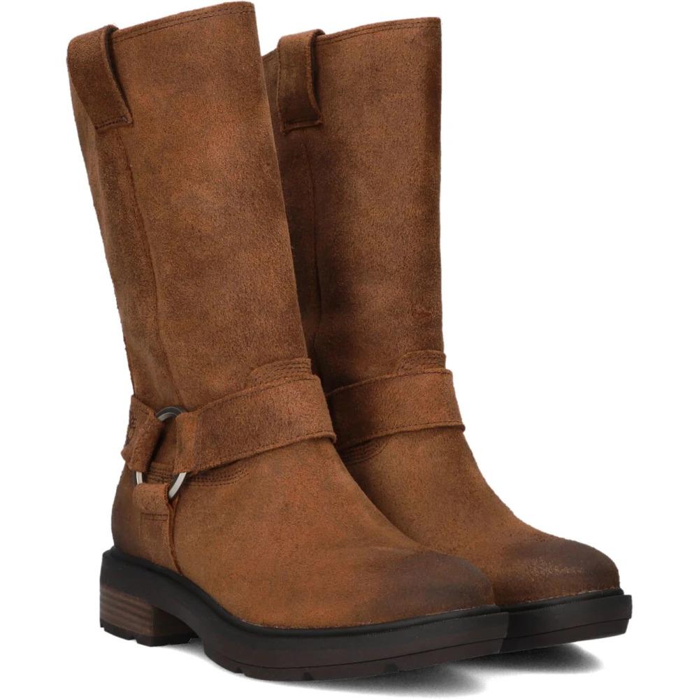 Tall Pull Suede Brown Boots