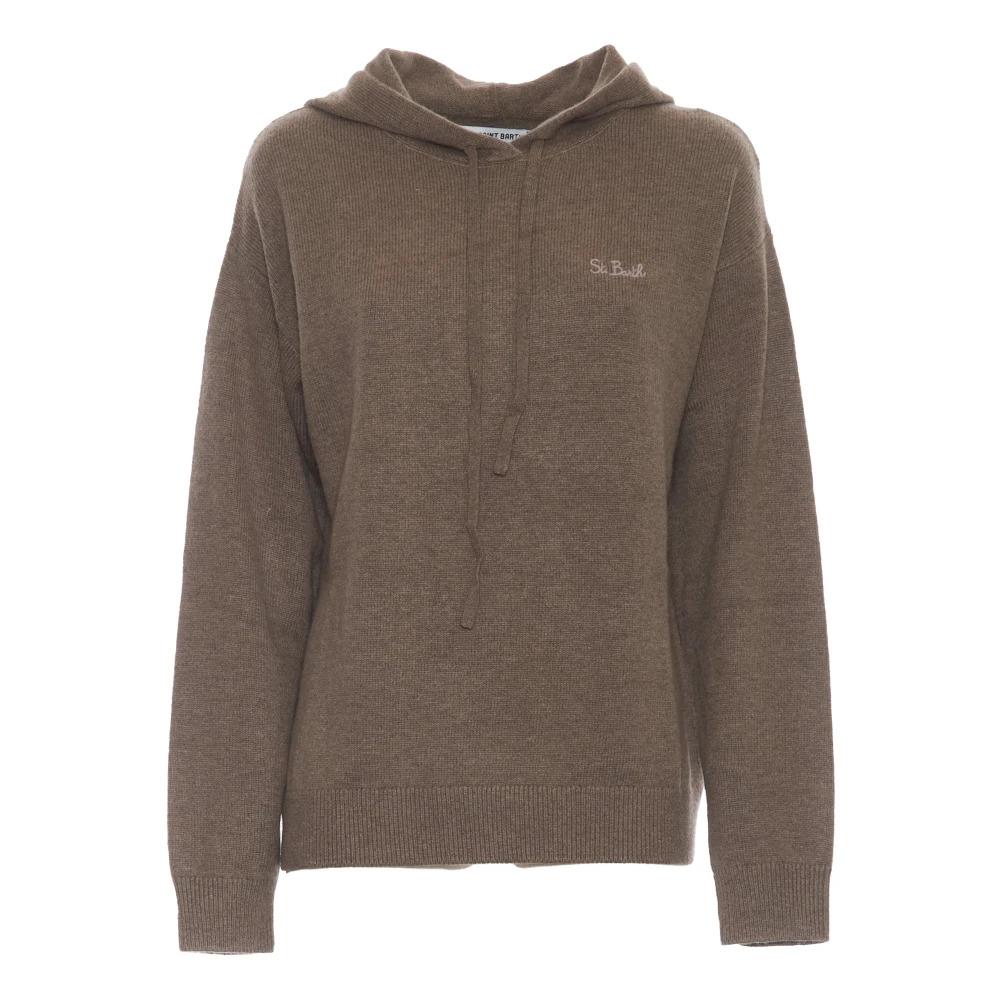 Hazelnut Knitted Hoodie Sweatshirt AW24