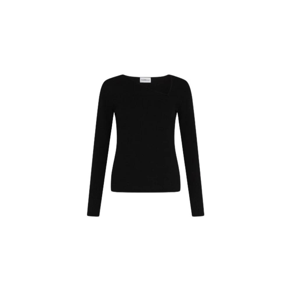 Black Viscose Blend Sweater