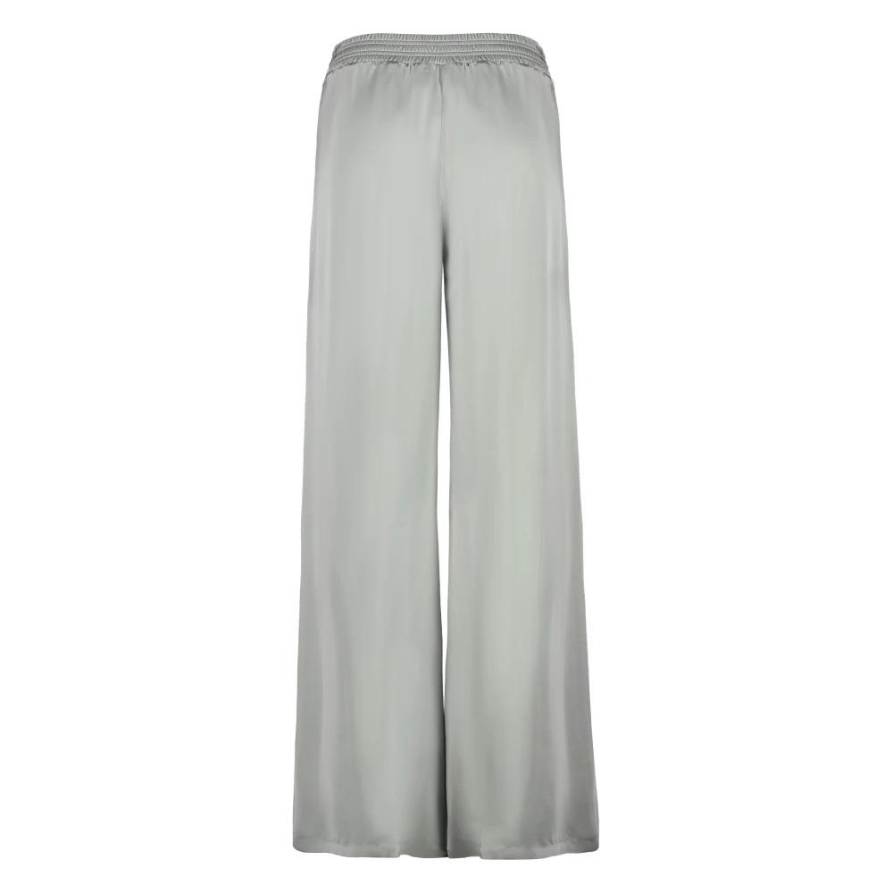 High-waist wide-leg trousers