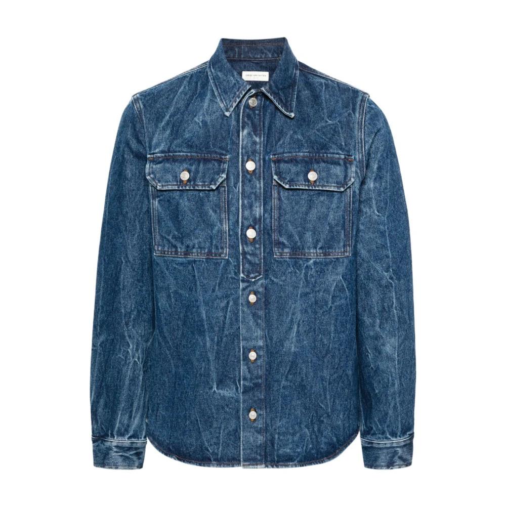 Dries Van Noten Denim Jackets Blue