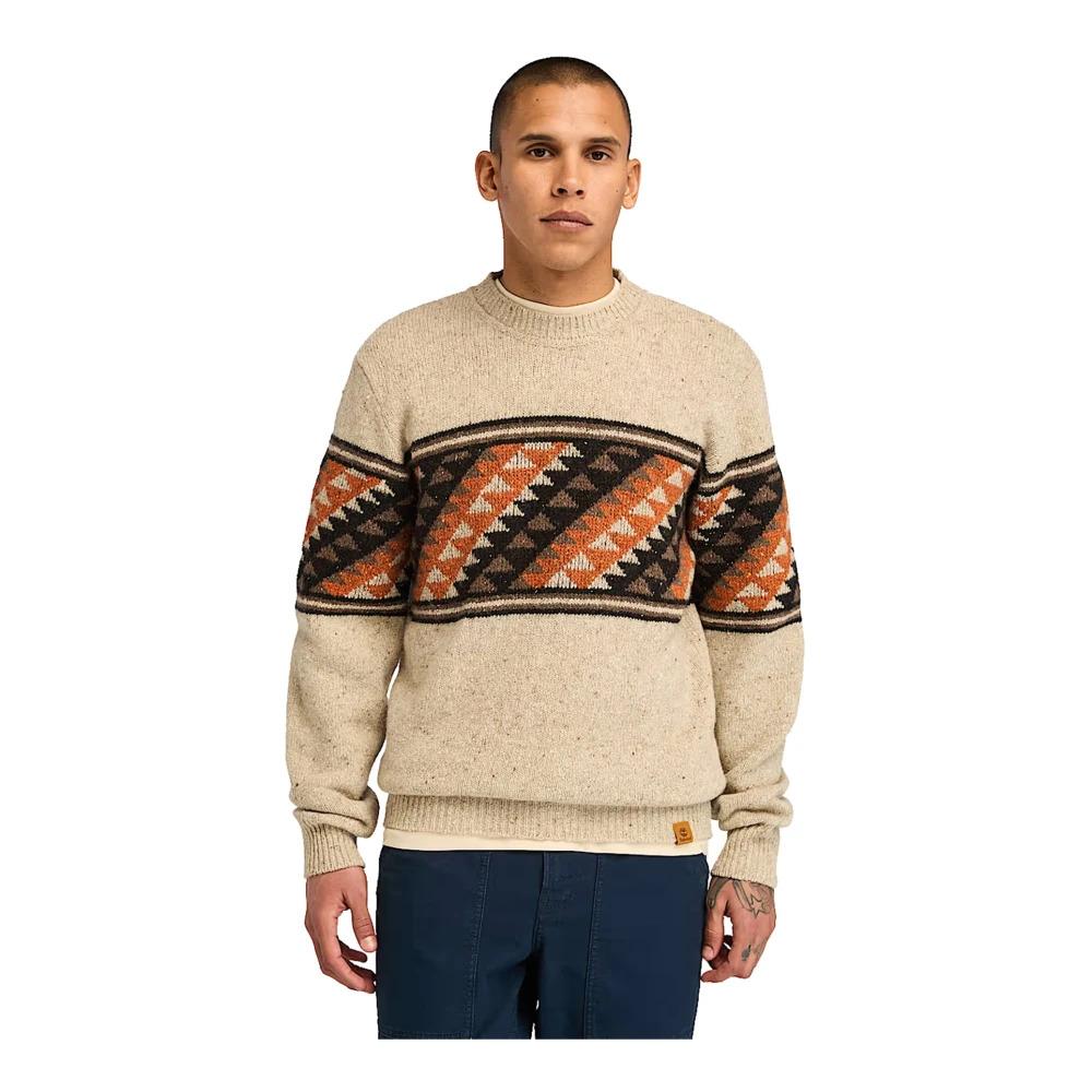 Fair Isle Beige Men's Sweater