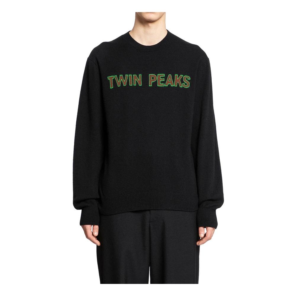 Black Wool Cashmere Knit Twin Peaks