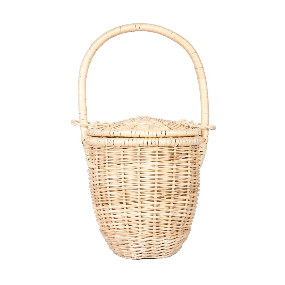 Artisanal Wicker Bucket Bag