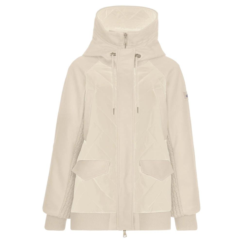 PARKA IN NYLON BRIGHT + COMPACT WOOL