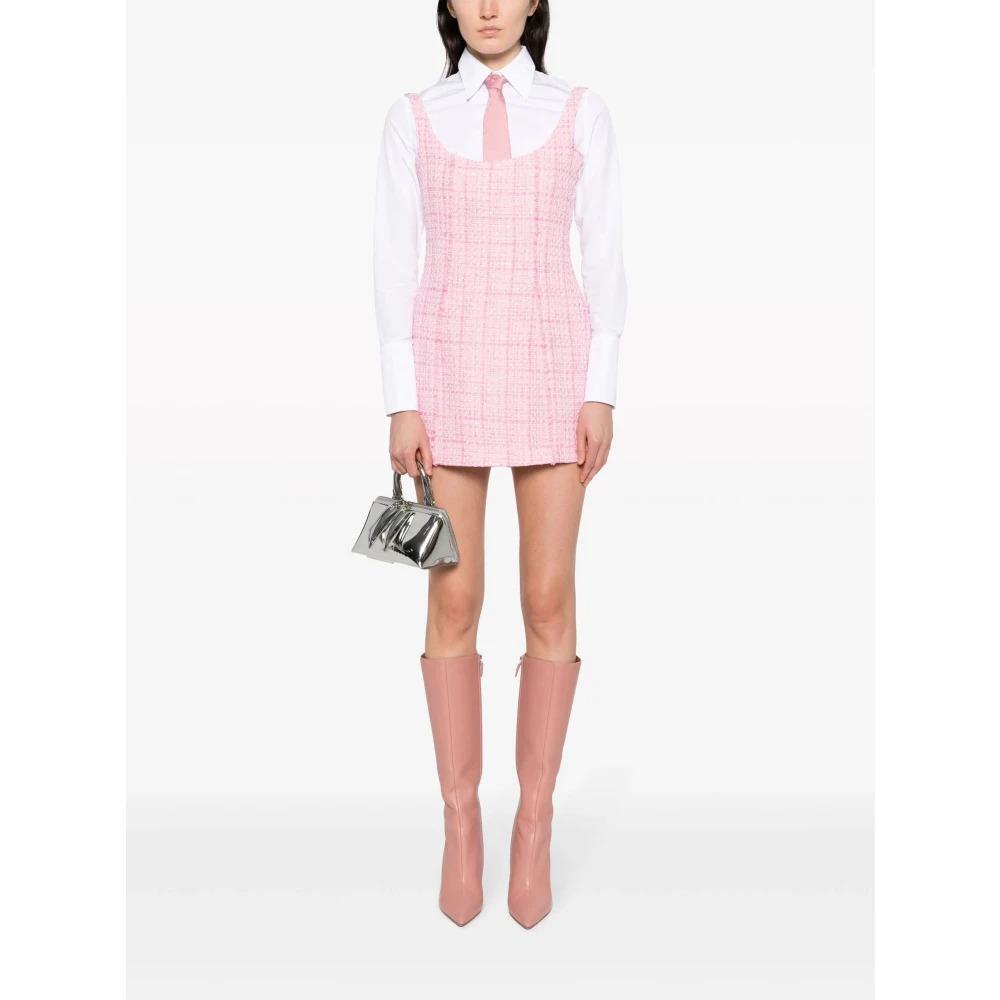 Pink Tweed Bell Dress