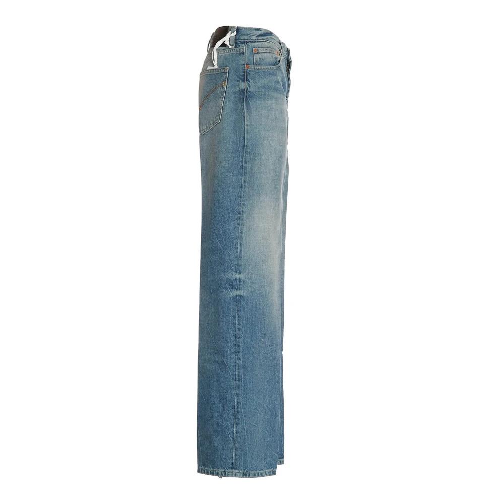 Wide Leg Light Denim Jeans