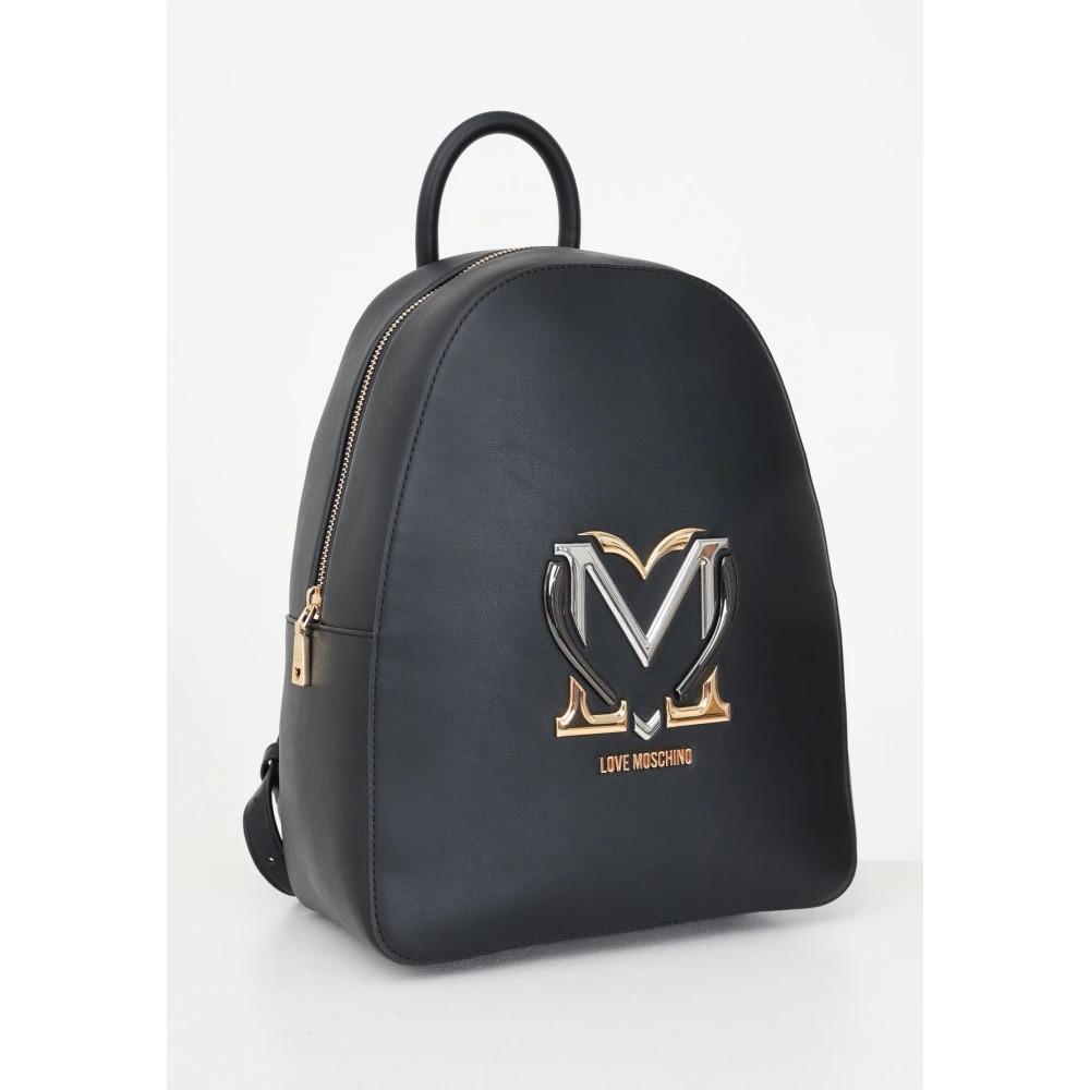 Black Women's Backpack with Logo