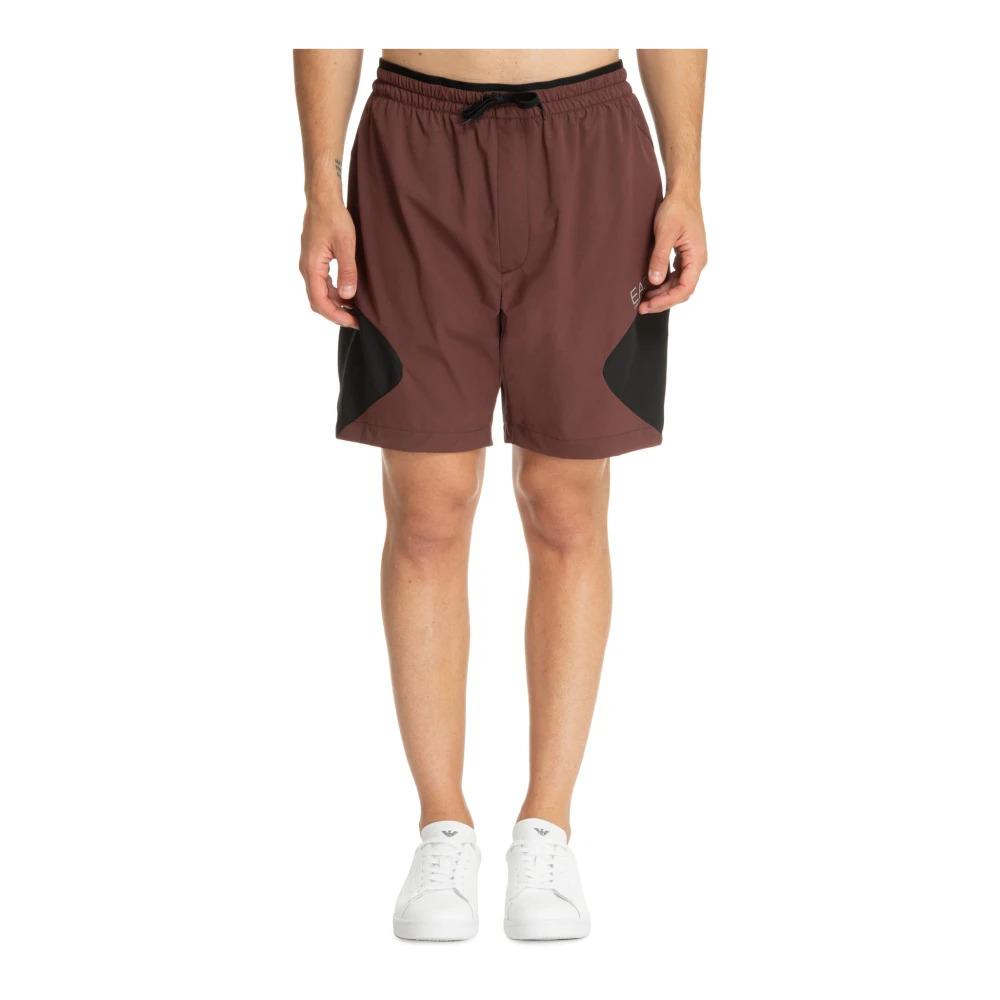 Drawstring Mid Waist Track Shorts