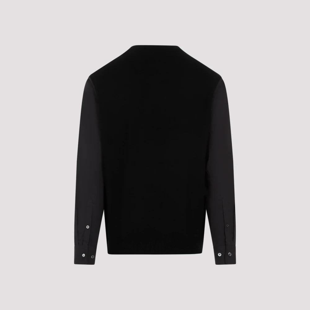 Black Wool Cashmere Pullover