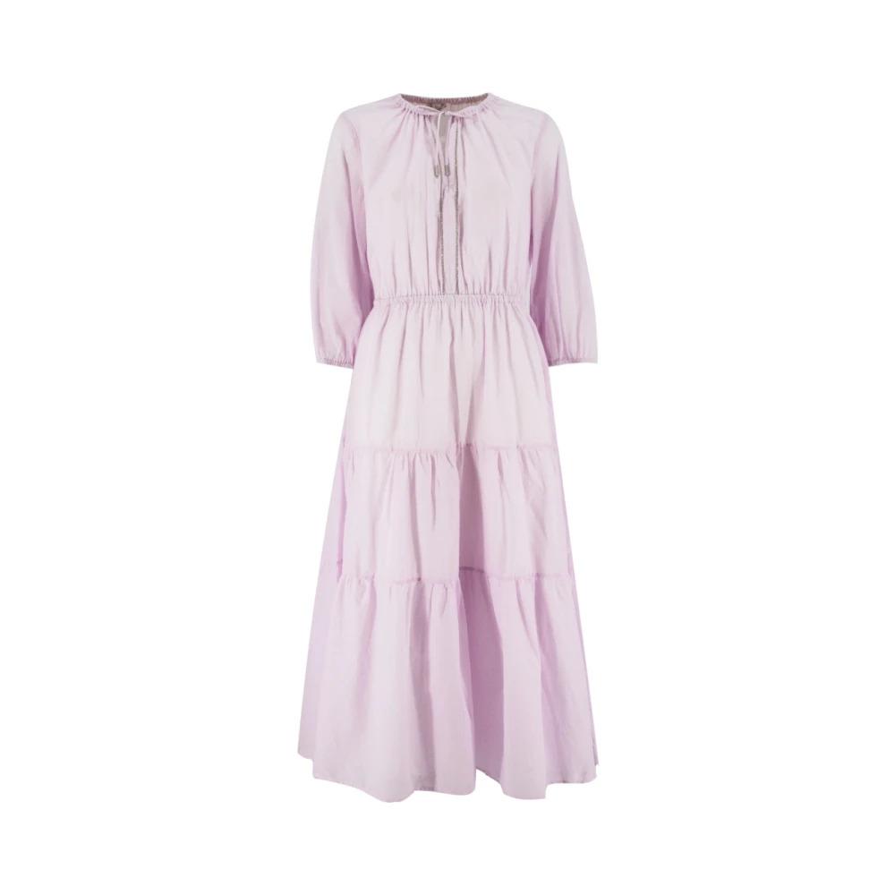 Cotton Voile Dress with Luminous Detail