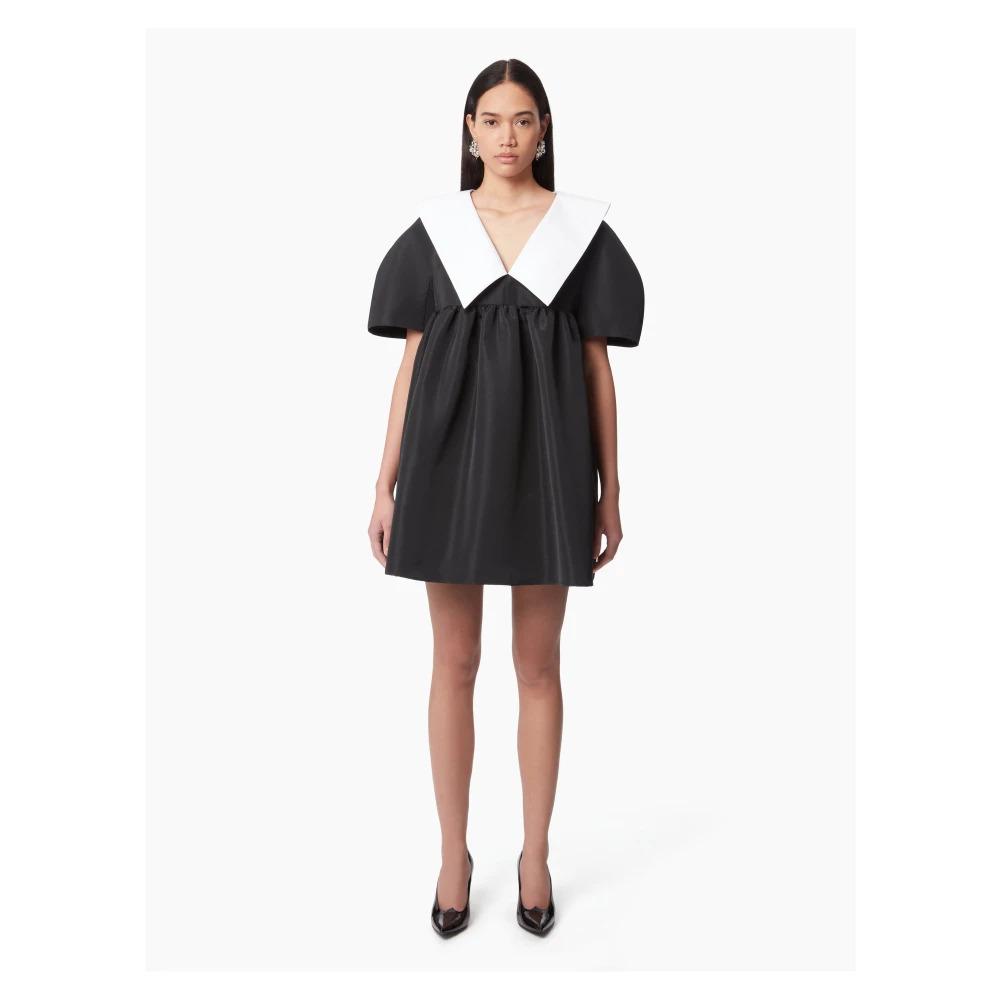 Black Taffeta Babydoll Dress