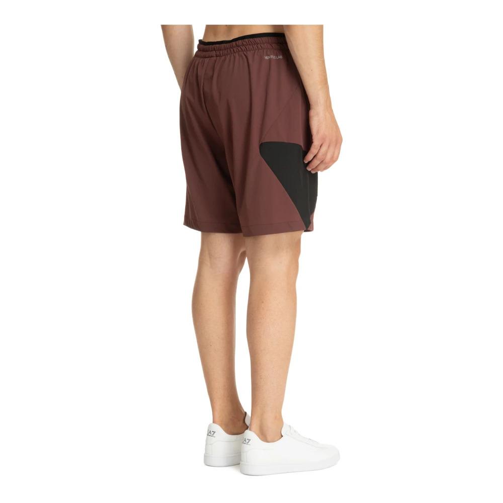 Drawstring Mid Waist Track Shorts