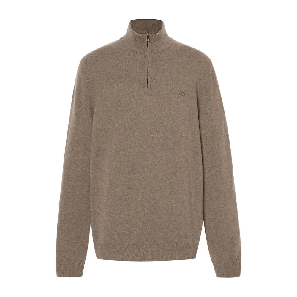 Brown Zip Sweater Cohas Brook