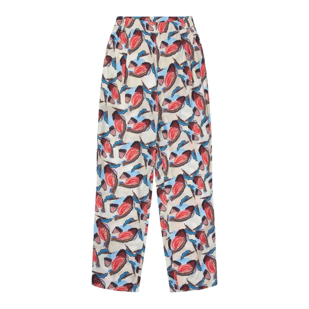 Abstract Print Loose Fit Trousers