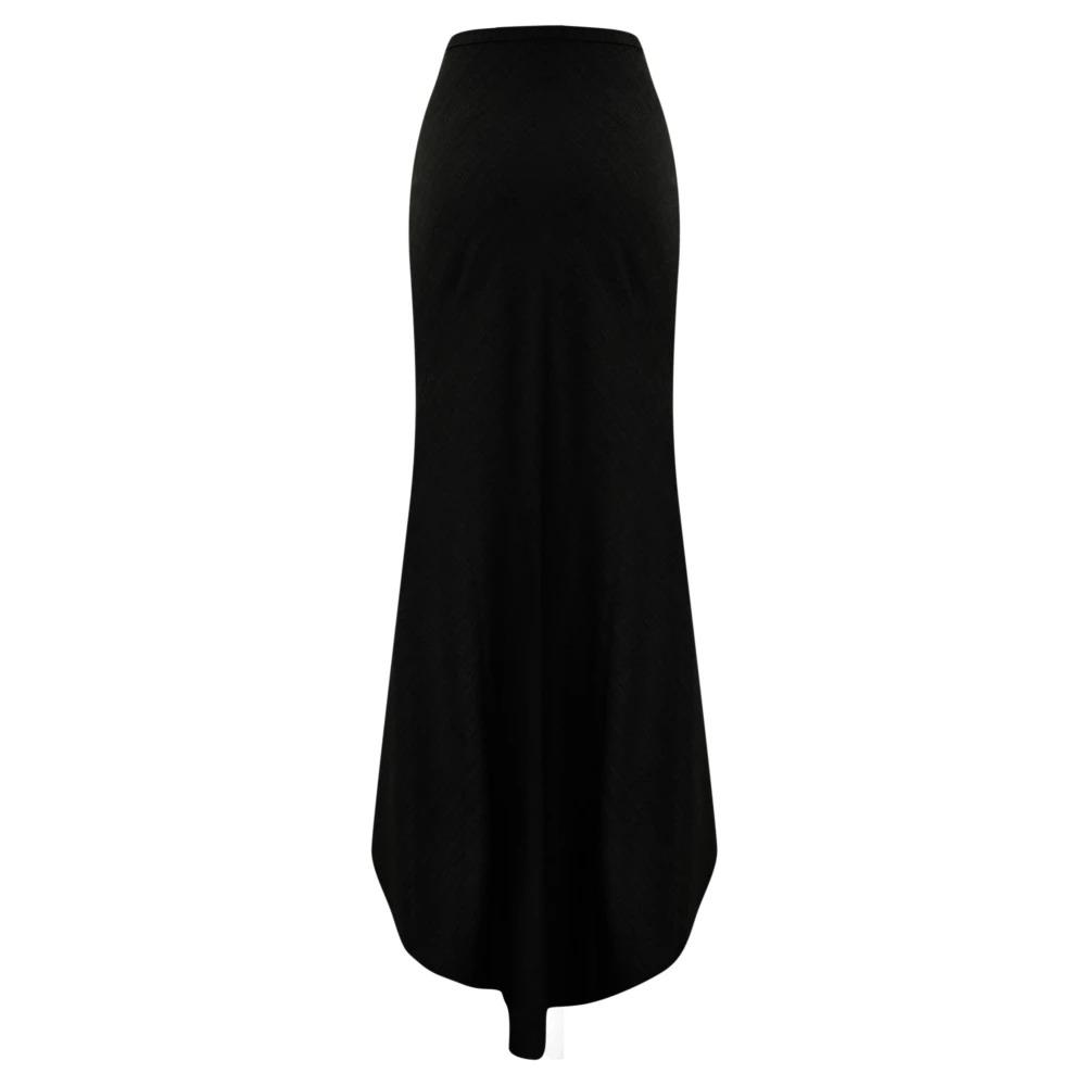 Black Mermaid Style Long Skirt